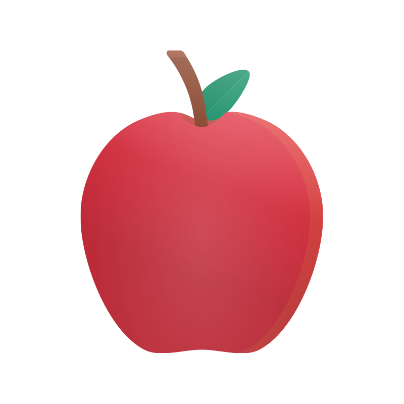 りんごの商用無料イラスト