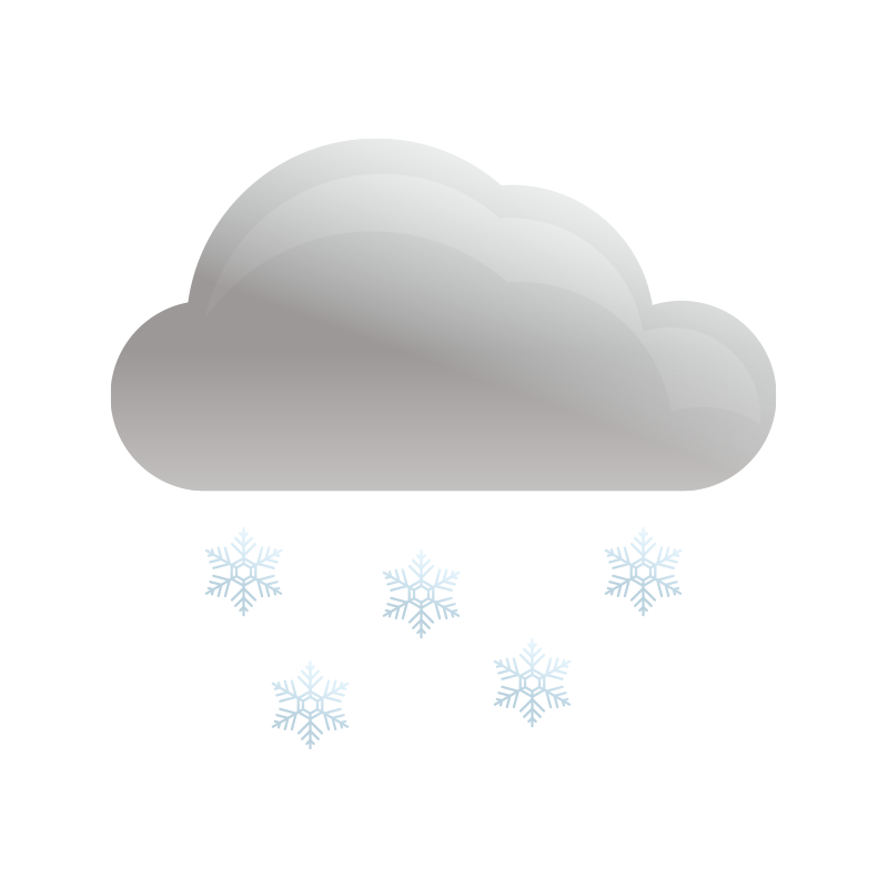 雲と雪の商用無料アイコンイラスト素材