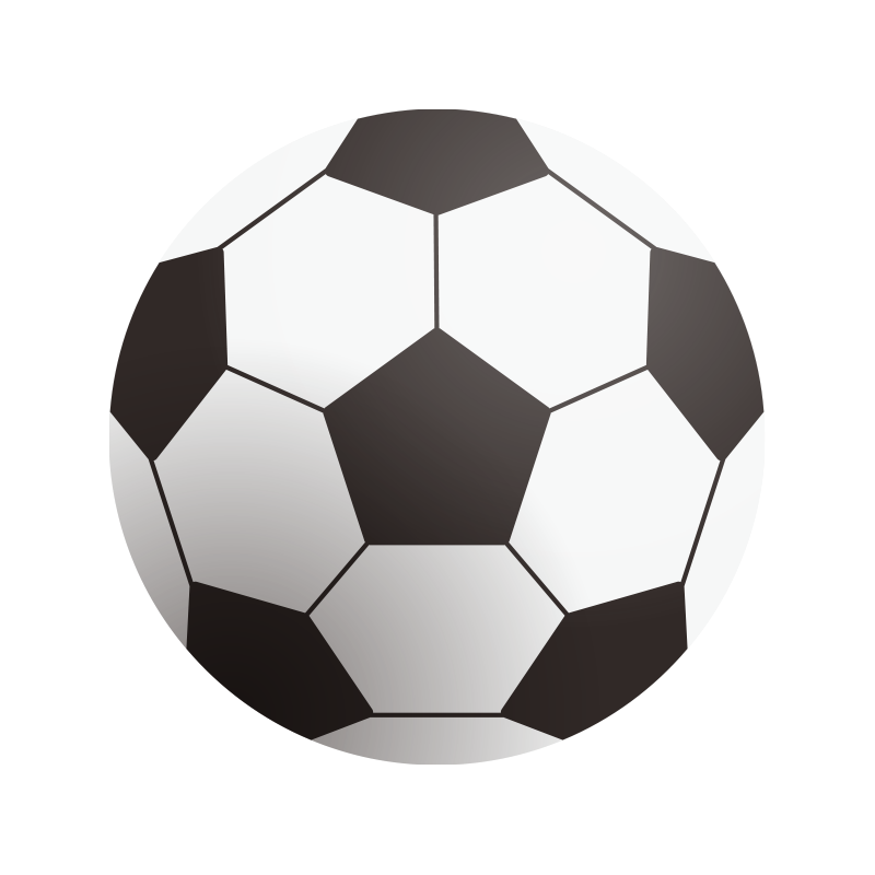 サッカーボールの商用無料アイコンイラスト素材